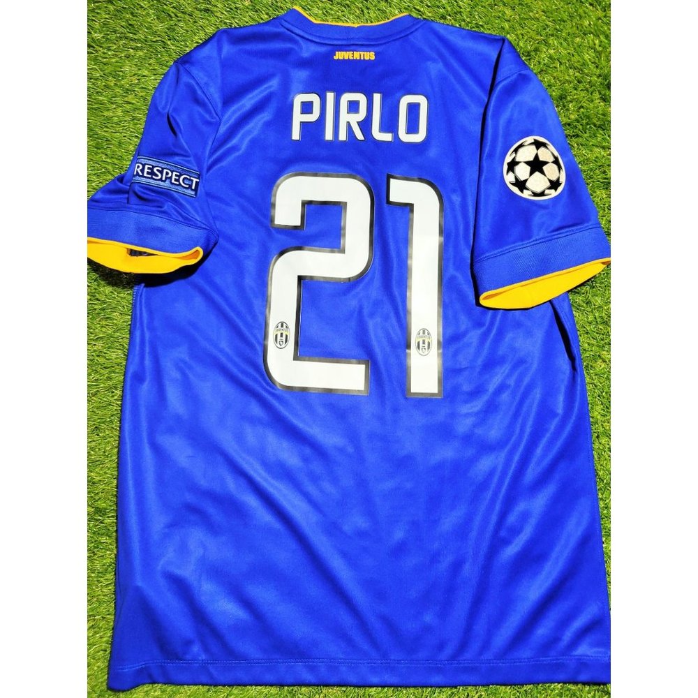 Pirlo Juventus 2014 2015 Away UEFA Soccer Jersey Shirt M SKU# 611078-472